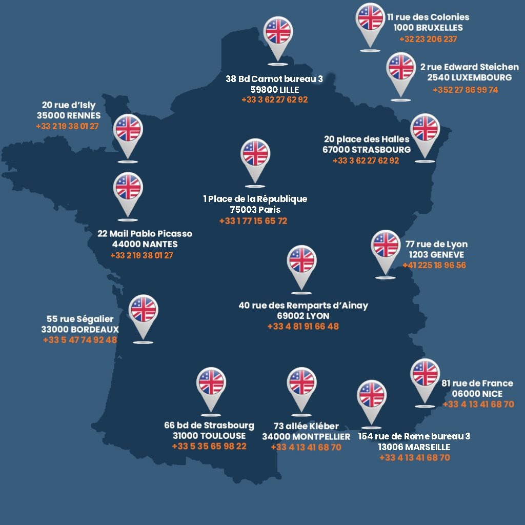 Retrouvez tous nos centres de formation TOEIC